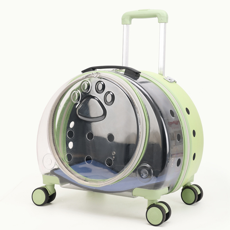 Rucsac transparent pentru animale de companie din acrilic, capacitate mare, design portabil în stil capsulă spațială pentru câini