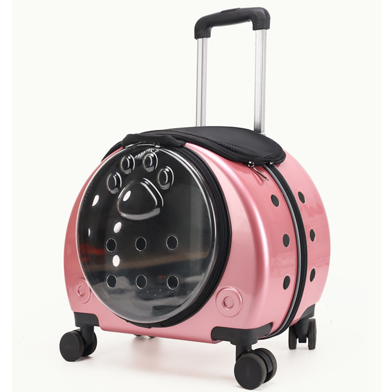 Rucsac transparent pentru animale de companie din acrilic, capacitate mare, design portabil în stil capsulă spațială pentru câini