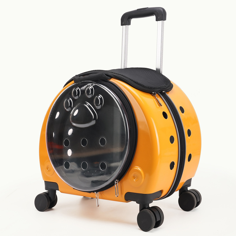 Rucsac transparent pentru animale de companie din acrilic, capacitate mare, design portabil în stil capsulă spațială pentru câini