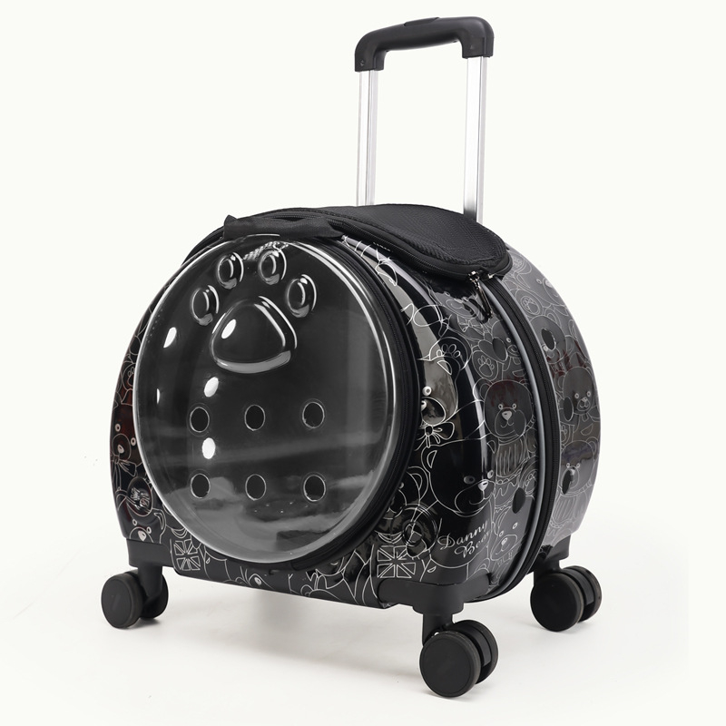 Rucsac transparent pentru animale de companie din acrilic, capacitate mare, design portabil în stil capsulă spațială pentru câini