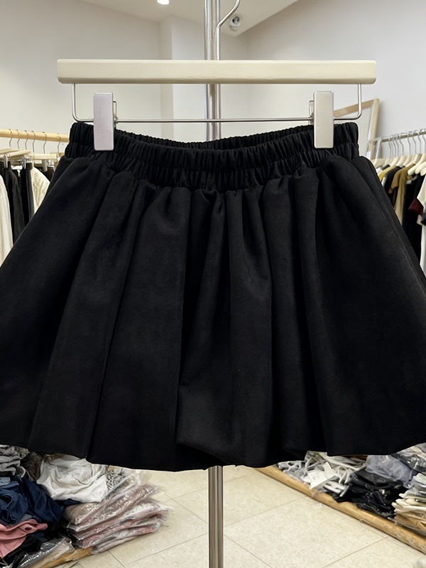 Fustă scurtă pentru femei, velur sintetic cu imprimeu floral, croială A-line, voluminoasă