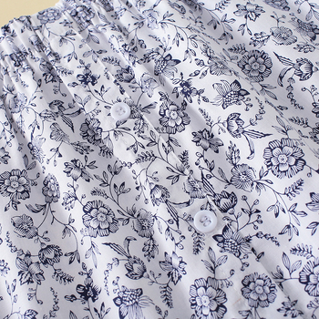 Fustă mini din bumbac cu imprimeu floral, microelastică, stil retro artistic