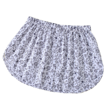 Fustă mini din bumbac cu imprimeu floral, microelastică, stil retro artistic