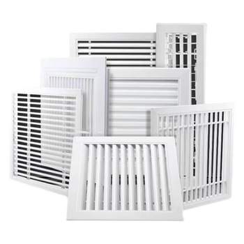 Gură de ventilație ABS pătrată pentru atelier, evacuare și retur de aer, cu strat simplu sau dublu, protecție la ploaie, pentru climatizare centrală