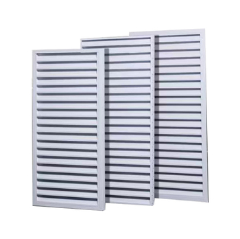 Ventilație cu lamele din aliaj de aluminiu, simplă și dublă, pentru climatizare centrală și ventilație industrială, montaj în tavan, fabricație la comandă