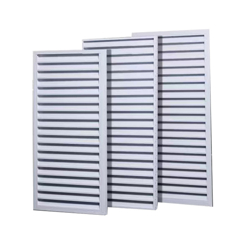 Ventilație cu lamele din aliaj de aluminiu, simplă și dublă, pentru climatizare centrală și ventilație industrială, montaj în tavan, fabricație la comandă