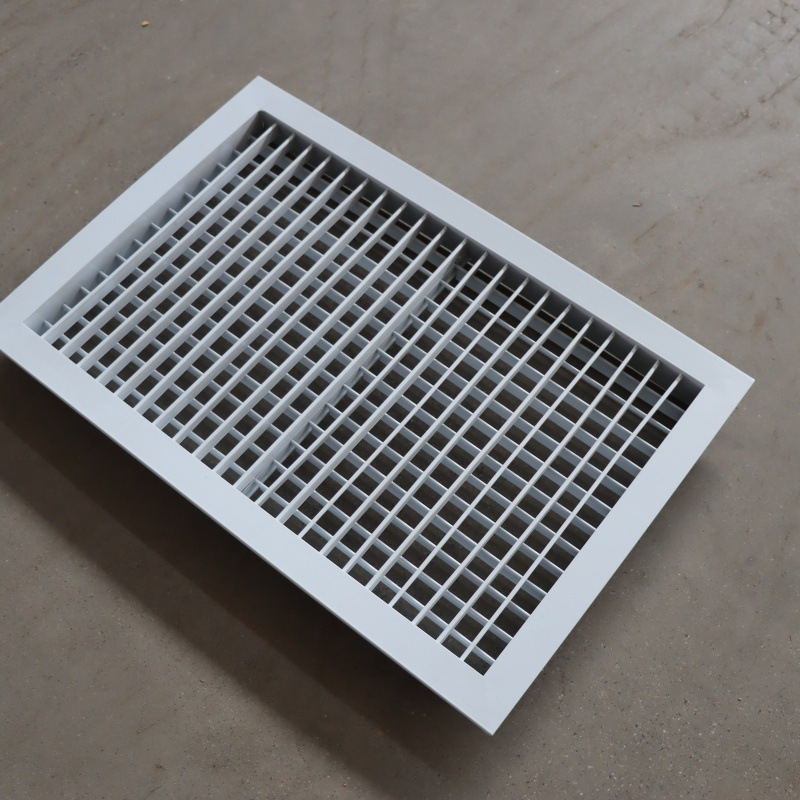 Ventilație cu lamele din aliaj de aluminiu, simplă și dublă, pentru climatizare centrală și ventilație industrială, montaj în tavan, fabricație la comandă