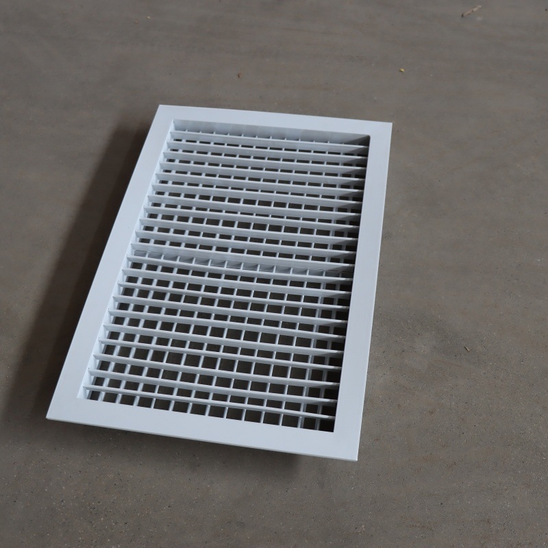 Ventilație cu lamele din aliaj de aluminiu, simplă și dublă, pentru climatizare centrală și ventilație industrială, montaj în tavan, fabricație la comandă