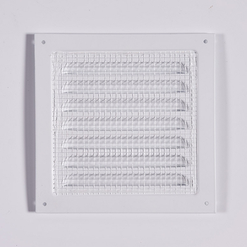 Ventil cu lame din aliaj de aluminiu pentru perete exterior, protecție la ploaie și plasă împotriva insectelor