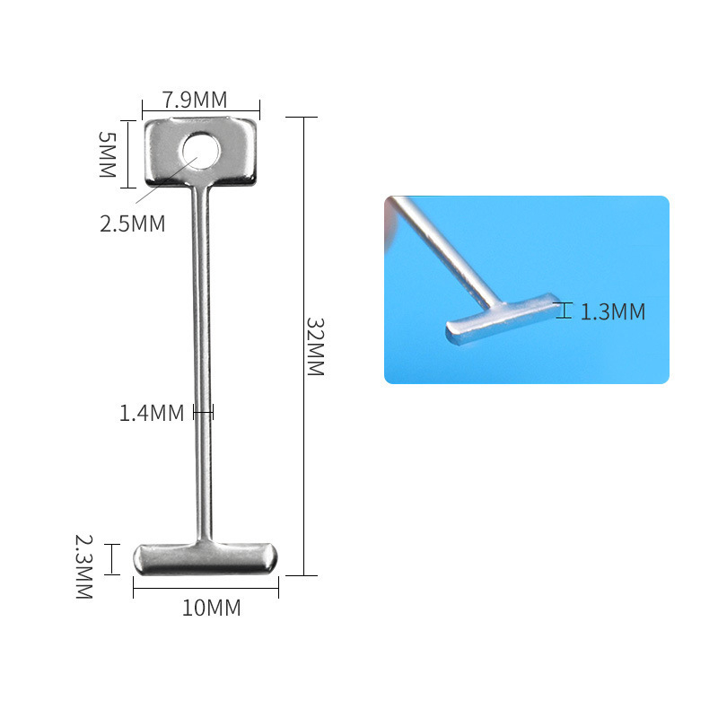Unealtă de nivelare a plăcilor cu ac din oțel și ac galvanizat în formă de I, accesorii pentru poziționarea plăcilor