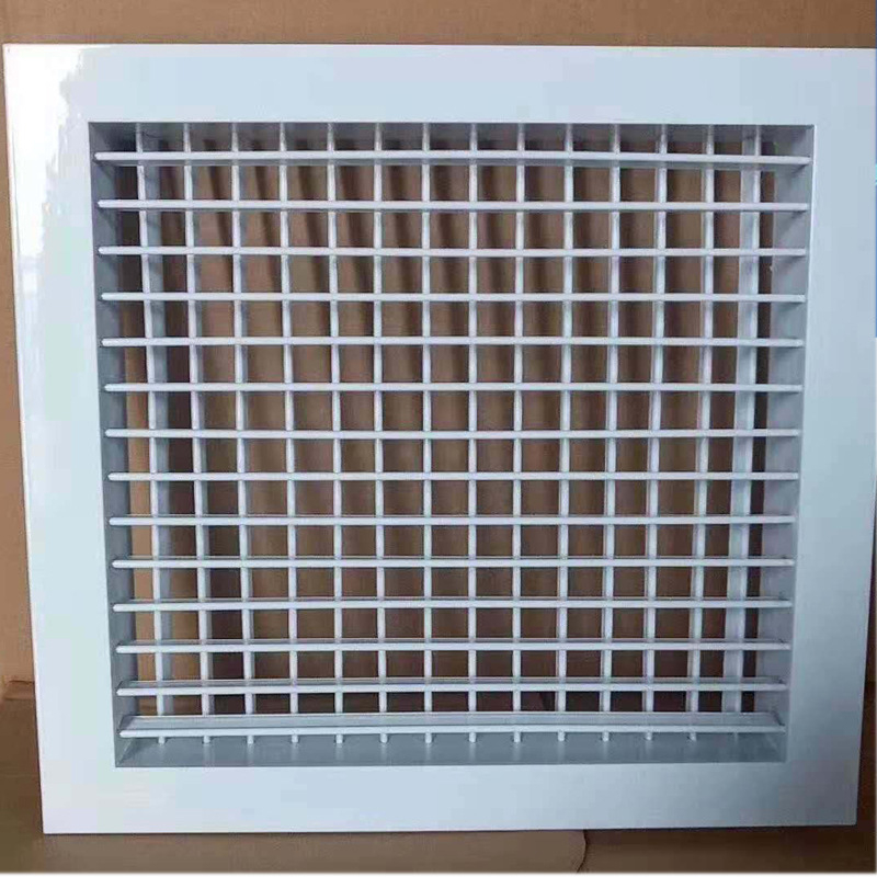 Ventil de aer circular din aliaj de aluminiu, grilă dublă, protecție la ploaie, pentru climatizare centrală