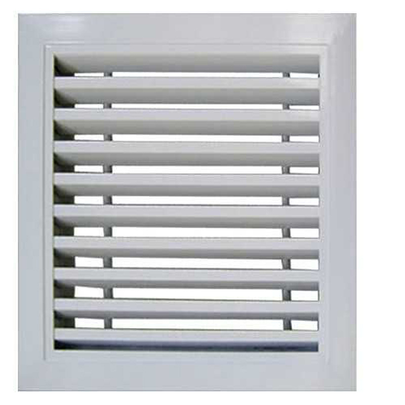 Ventil de aer circular din aliaj de aluminiu, grilă dublă, protecție la ploaie, pentru climatizare centrală