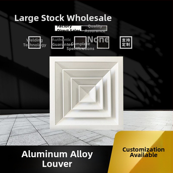 Difuzor pentru aer din aliaj de aluminiu, design minimalist, lamele reglabile, gură de retur pătrată pentru climatizare centrală