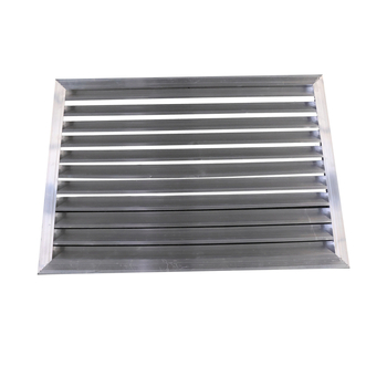 Grilă de aer din aliaj de aluminiu, reglabilă, cu strat simplu sau dublu pentru aerul de retur, Sistem de aer proaspăt, grilă de ventilație cu lame, evacuare rezistentă la ploaie