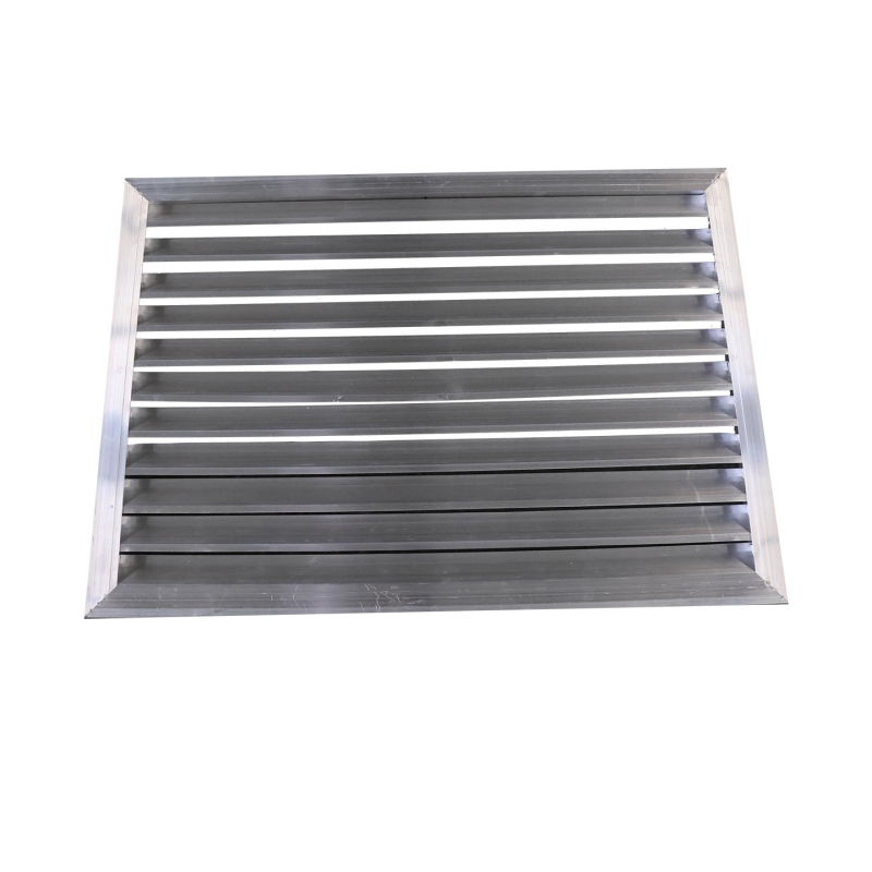 Grilă de aer din aliaj de aluminiu, reglabilă, cu strat simplu sau dublu pentru aerul de retur, Sistem de aer proaspăt, grilă de ventilație cu lame, evacuare rezistentă la ploaie