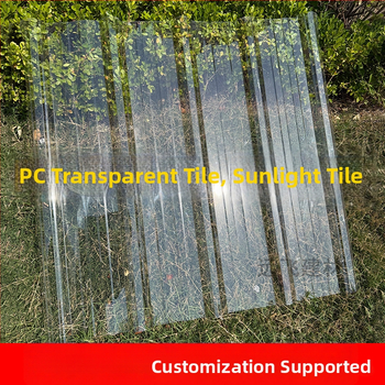 Vlastný vlnitý panel z priehľadného polykarbonátu typu 900 pre strešné okno