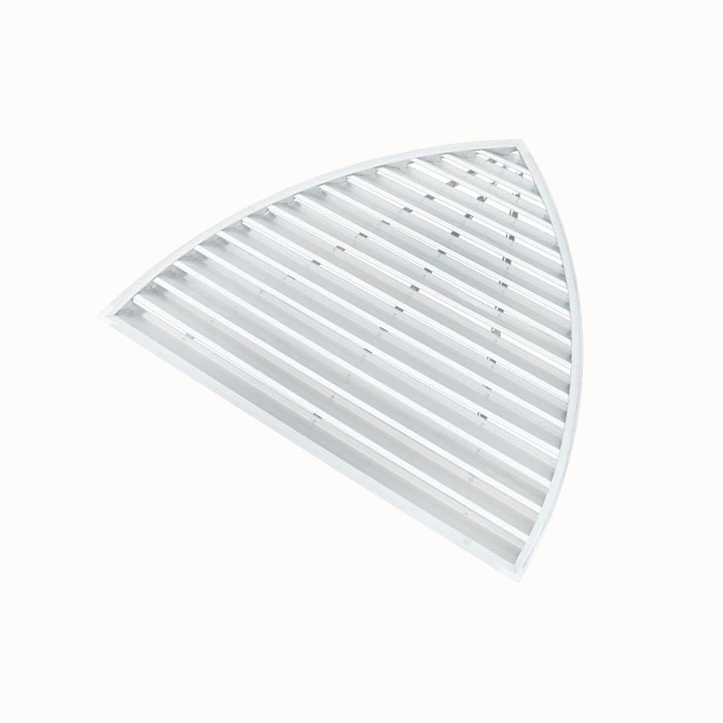 Orificiu de aer curbat din ABS, cu grilă din aliaj de aluminiu, pentru climatizare centrală