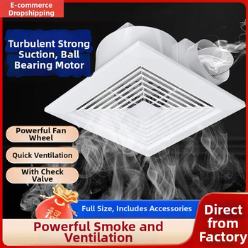 Stropný odsávací ventilátor Northern Fir DDPQS01070 do kúpeľne a kuchyne, tichý a výkonný