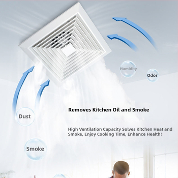Stropný odsávací ventilátor Northern Fir DDPQS01070 do kúpeľne a kuchyne, tichý a výkonný