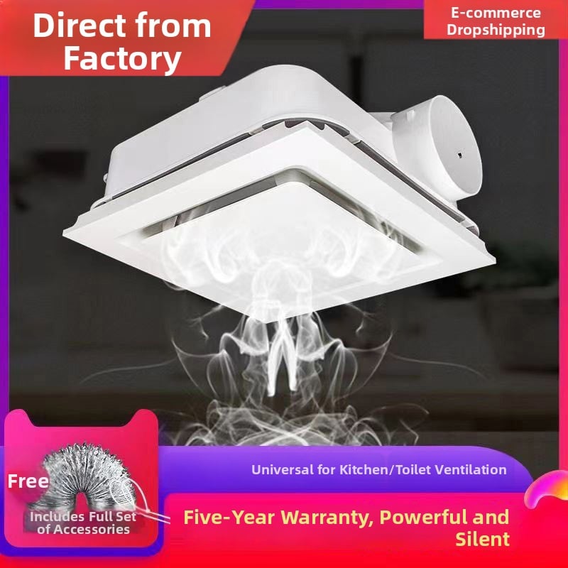 Stropný odsávací ventilátor Northern Fir DDPQS01070 do kúpeľne a kuchyne, tichý a výkonný