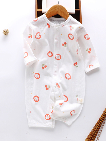 Salopetă de vară pentru nou-născuți – subțire, mânecă lungă, unisex, pijama de dormit