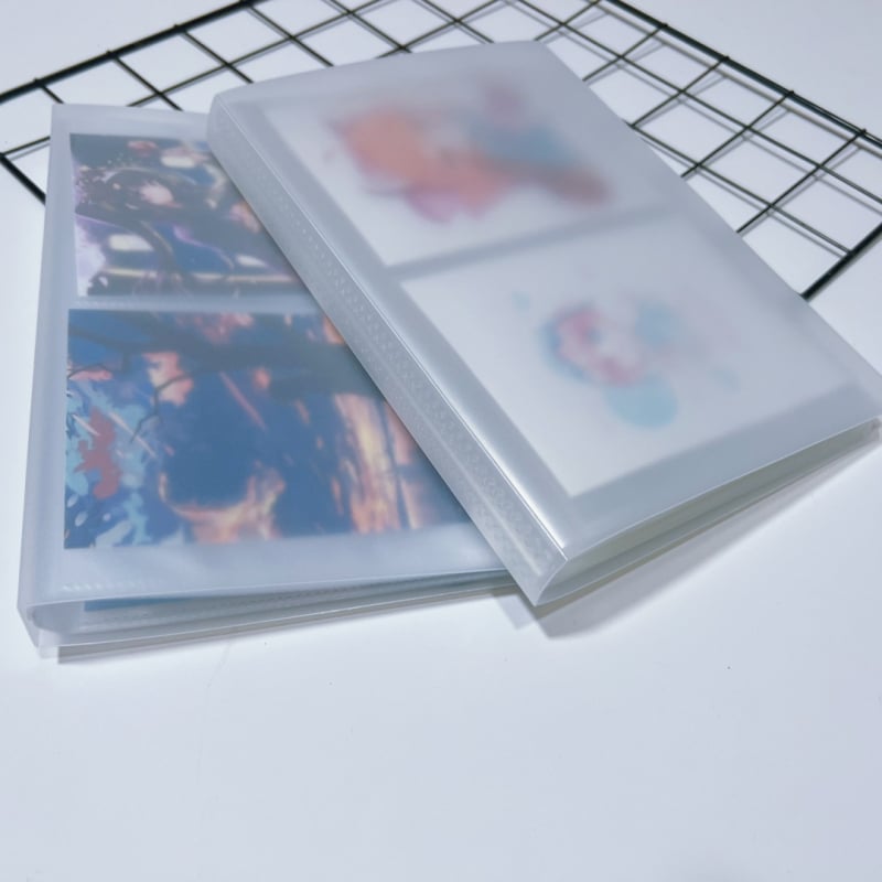 Album foto din plastic PP în stil MUJI și carte de poștale, 6 inch, fotografii 4D, suport laminat pentru poștale