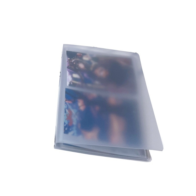 Album foto din plastic PP în stil MUJI și carte de poștale, 6 inch, fotografii 4D, suport laminat pentru poștale