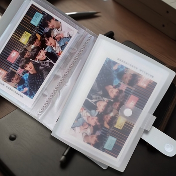 Album foto vertical din PP transparent mat, 6 inch, pentru depozitare de cărți poștale, album memorial, DIY