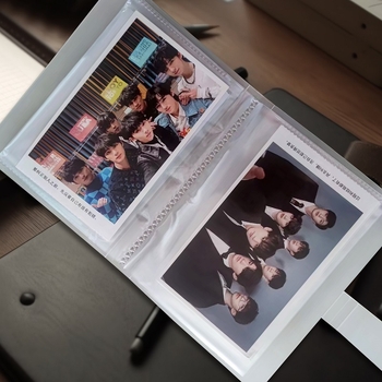 Album foto vertical din PP transparent mat, 6 inch, pentru depozitare de cărți poștale, album memorial, DIY