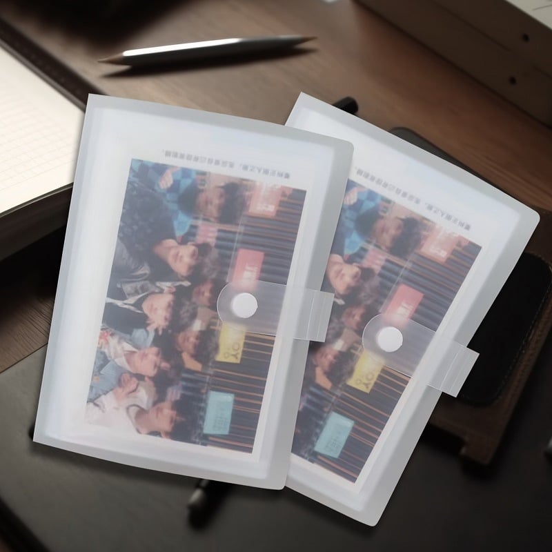 Album foto vertical din PP transparent mat, 6 inch, pentru depozitare de cărți poștale, album memorial, DIY
