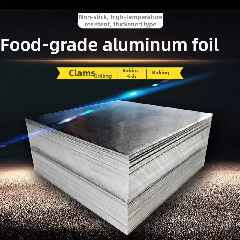 Folie de aluminiu subțire pentru grătar și coacere, potrivită pentru air fryer, ambalare carne și pește