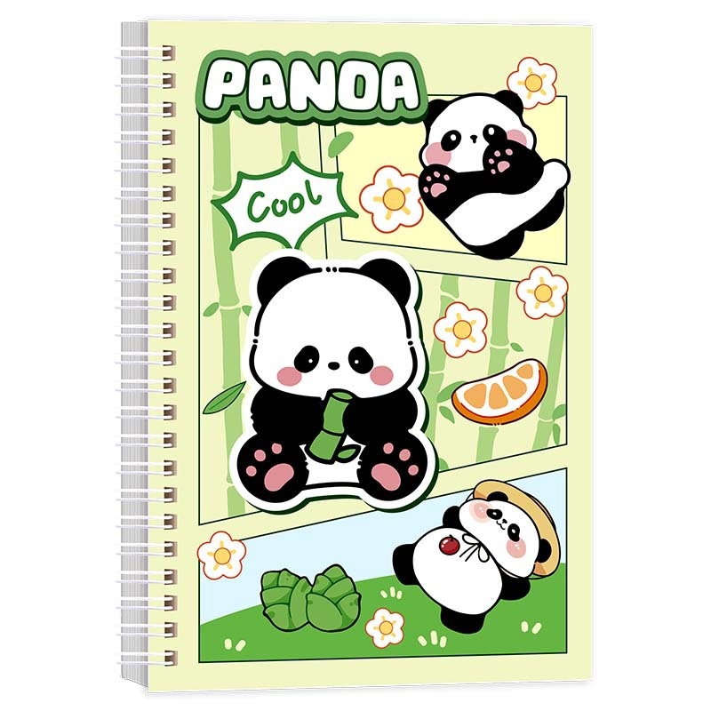 Caiet A5 cu spirală pentru elevi, pagini cu linii groase, jurnal/agenda cu foi detașabile, personalizare logo