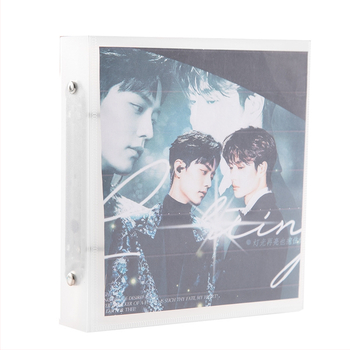 Album na fotografie s hviezdičkami z polypropylénu s voľnými listami a plastovými obalmi na karty, veľkosti 3–5 palcov