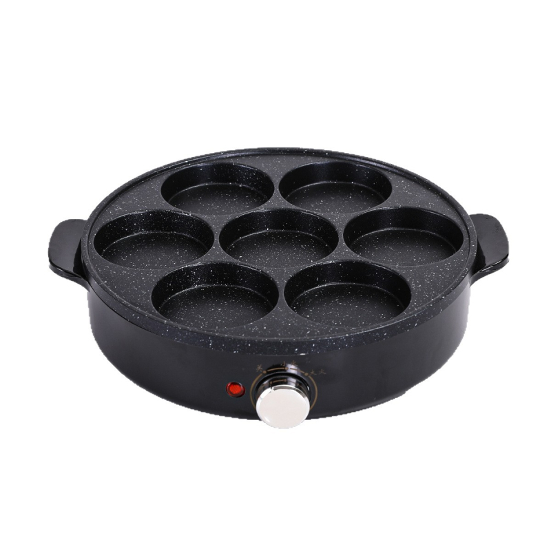Elektronikus tapadásmentes grill-serpenyő kereskedelmi és otthoni használatra, mini serpenyő reggelire, tojás és hamburger, multifunkcionális