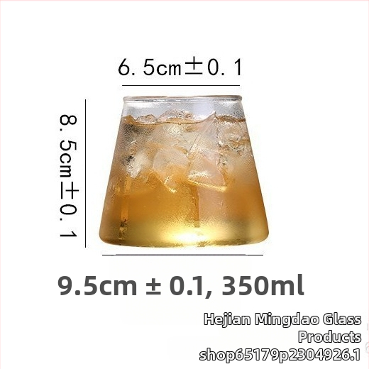 Pohár z borosilikátového skla Mount Fuji na whisky, pivo a džúsy – ručne fúkaný