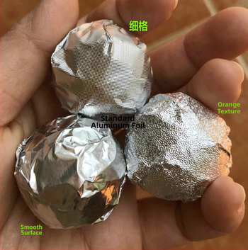 Folie de aluminiu argintie pentru ambalarea burgerilor, popsicle-urilor, înghețatei și bomboanelor de ciocolată