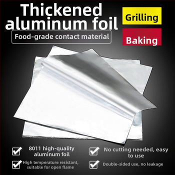 Folie de aluminiu alimentare, foițe groase, rezistente la temperaturi înalte, pentru cuptor, grătar și friteuză cu aer