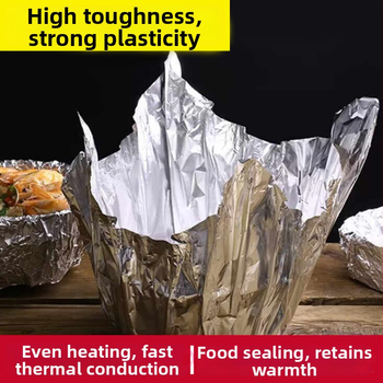 Folie de aluminiu alimentare, foițe groase, rezistente la temperaturi înalte, pentru cuptor, grătar și friteuză cu aer
