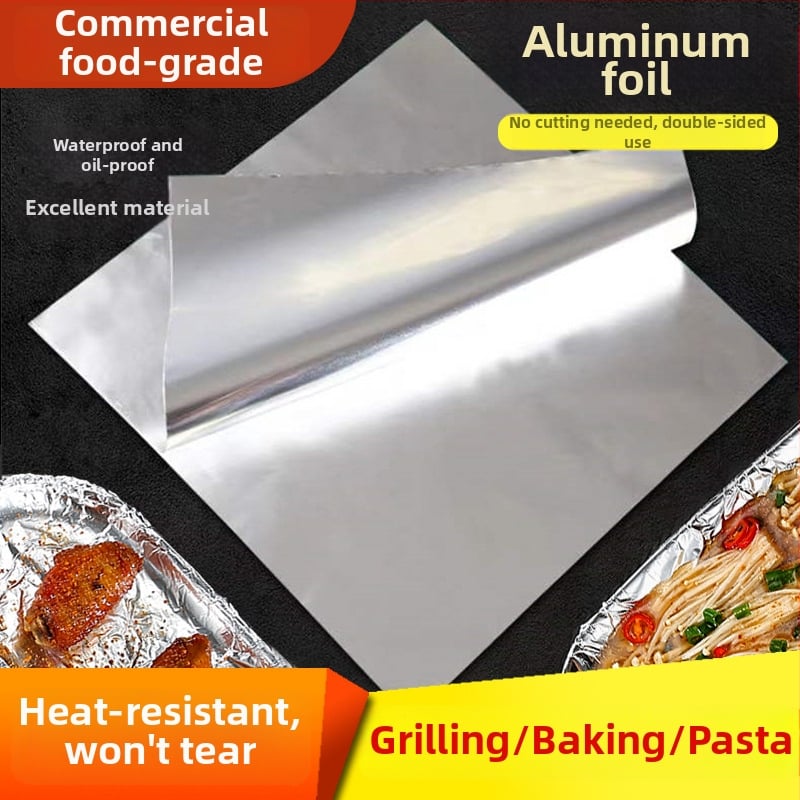 Folie de aluminiu alimentare, foițe groase, rezistente la temperaturi înalte, pentru cuptor, grătar și friteuză cu aer