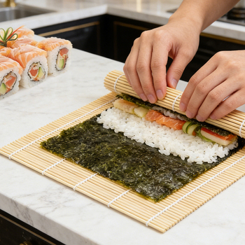 Covoraș de sushi din bambus pentru rulare
