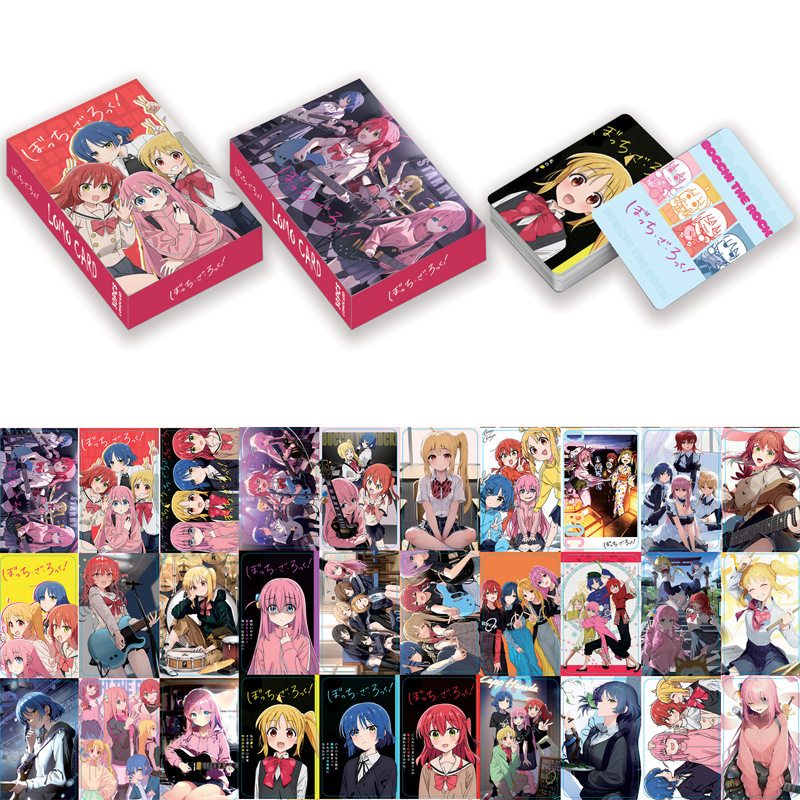 Set în cutie cu 30 de carduri LOMO bidirecționale pentru anime, carduri HD, semne de carte și felicitări