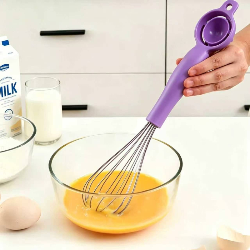 Tojásfelverő és fehérje-szeparátor kézi eszköz — multifunkcionális konyhai mixer sütéshez
