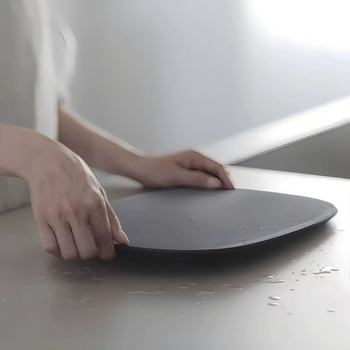 Tocător TPU cu stil japonez, oval, anti-mildew, antibacterian de calitate alimentară, tocător gros pentru fructe