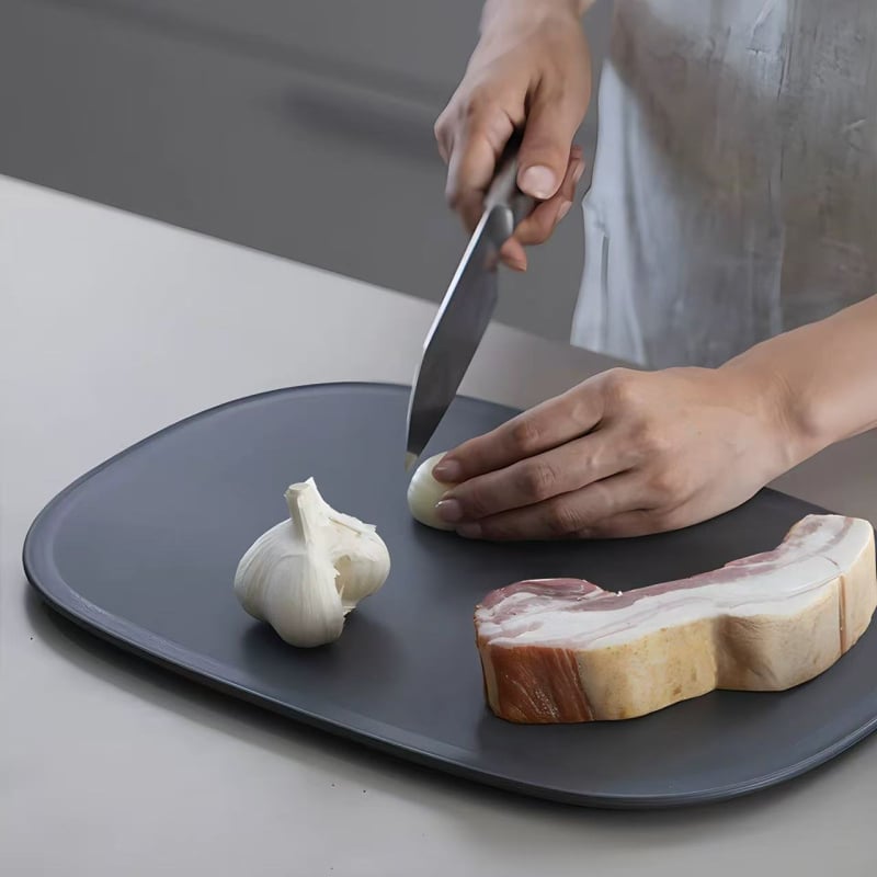 Tocător TPU cu stil japonez, oval, anti-mildew, antibacterian de calitate alimentară, tocător gros pentru fructe