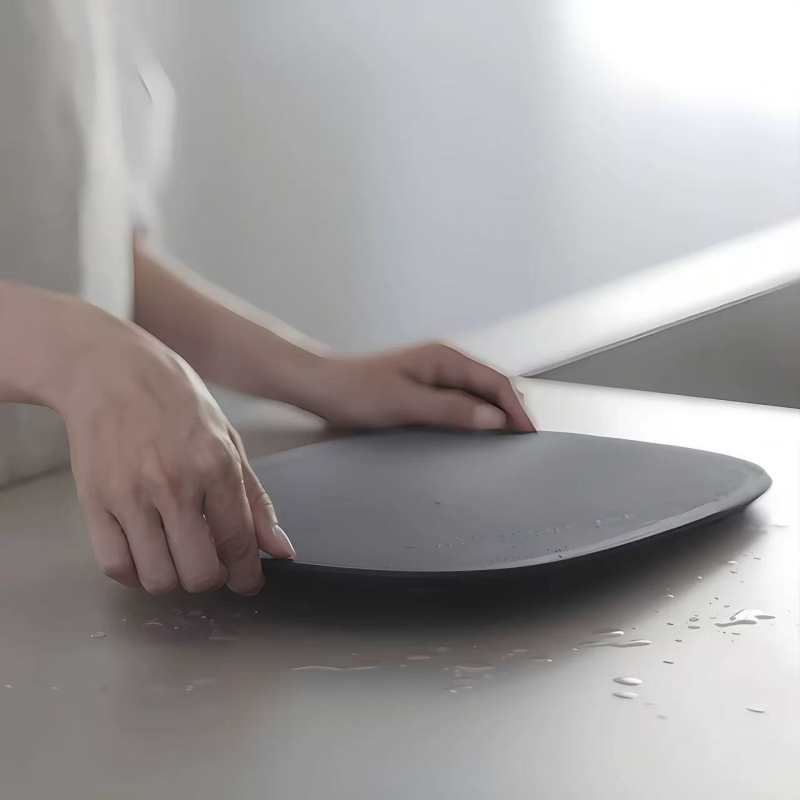 Tocător TPU cu stil japonez, oval, anti-mildew, antibacterian de calitate alimentară, tocător gros pentru fructe