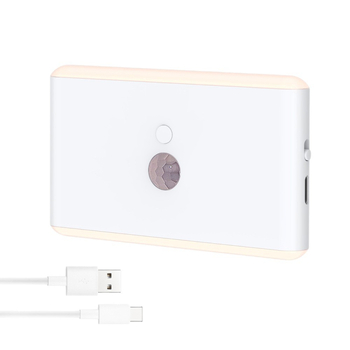 Lampă de noapte LED pentru perete, senzor de prezență, LED-uri color IR și fixare magnetică