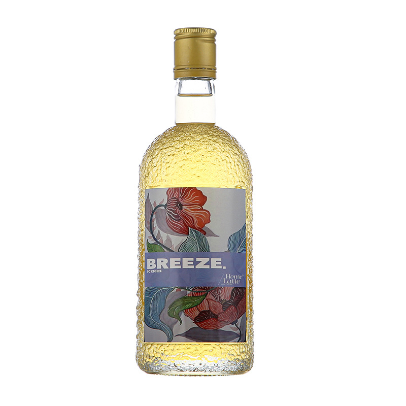 Sticlă transparentă din sticlă pentru vin de fructe, sigilare îngroșată, sticlă texturată, recipiente goale pentru lichior și băuturi