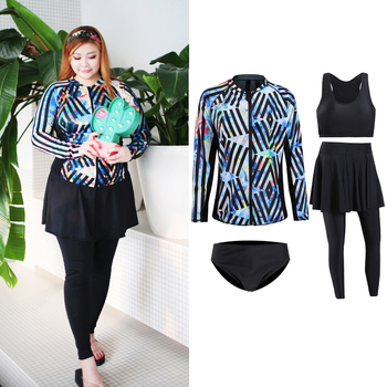 Costum de neopren plus-size cu fermoar frontal, uscare rapidă, pentru surf și snorkeling, protecție UV, costum anti-meduze, pentru femei
