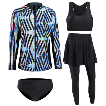 Costum de neopren plus-size cu fermoar frontal, uscare rapidă, pentru surf și snorkeling, protecție UV, costum anti-meduze, pentru femei