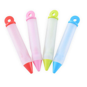 Set de 4 pixuri de decor din silicon pentru ornarea torturilor